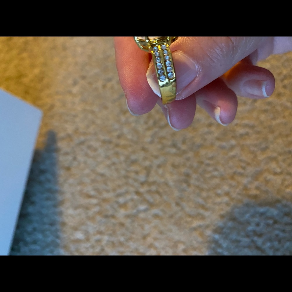 Ladies two tone engagement wedding ring - Picture 5 of 5